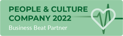 Logo People and Culture Company 2022 Business Beat Partner 